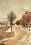 Πινακας σε καμβά PAUL GAUGUIN - SUBURB UNDER SNOW