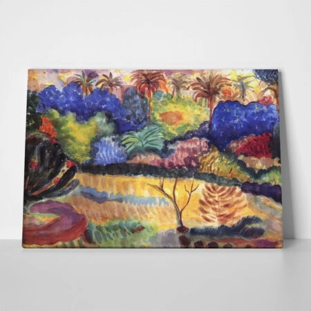 Πινακας σε καμβά PAUL GAUGUIN - TAHITIAN LANDSCAPE 1897 - Paul Gauguin
