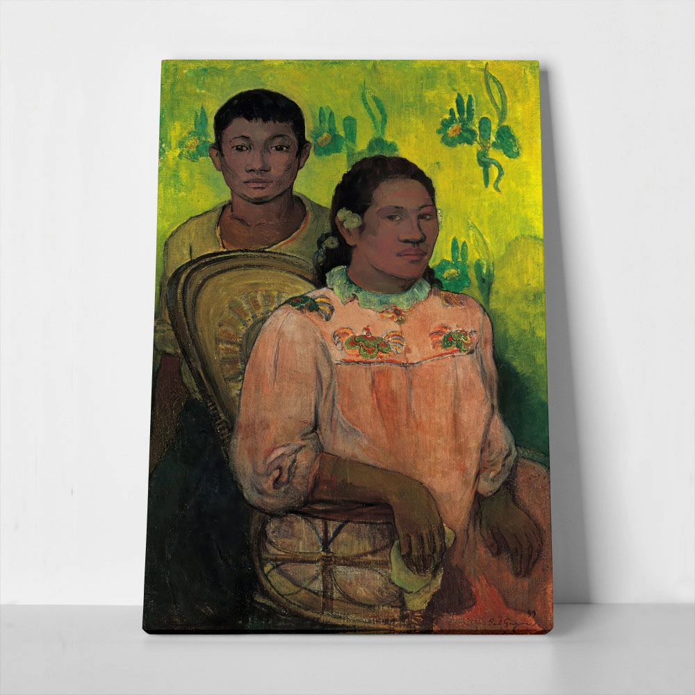 Πινακας σε καμβά PAUL GAUGUIN - TAHITIAN WOMAN AND BOY