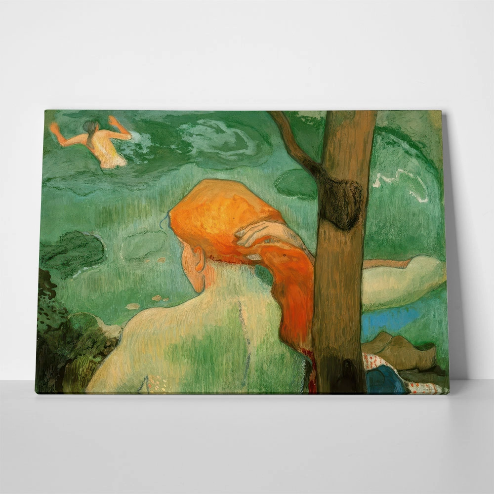Πινακας σε καμβά PAUL GAUGUIN - THE BATHING PLACE