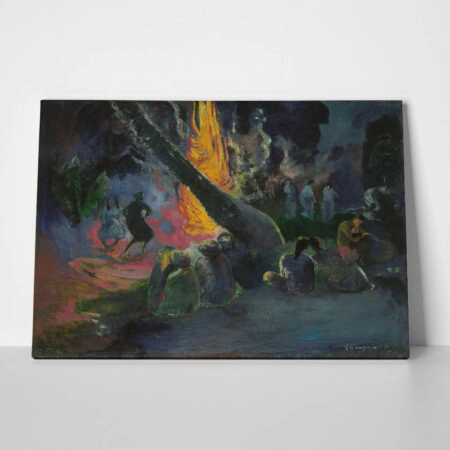 Πινακας σε καμβά PAUL GAUGUIN - THE FIRE DANCE - Paul Gauguin