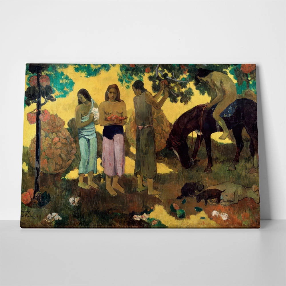 Πινακας σε καμβά PAUL GAUGUIN - THE FRUIT PICK
