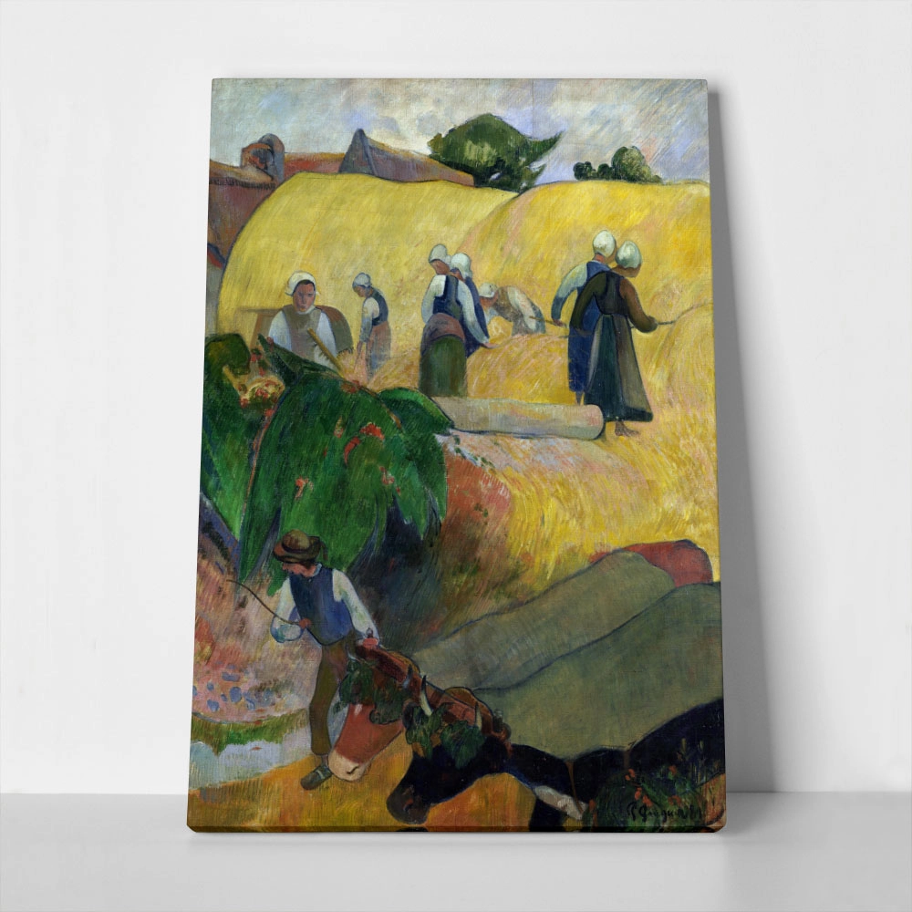 Πινακας σε καμβά PAUL GAUGUIN - THE HAYSTACKS