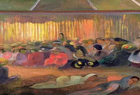 Πίνακας Πανοραμικός σε καμβά PAUL GAUGUIN - THE HOUSE OF SONGS - Paul Gauguin Sticky 5