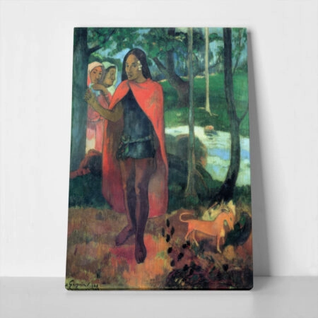 Πινακας σε καμβά PAUL GAUGUIN - THE SORCERER OF HIVA OA - Paul Gauguin