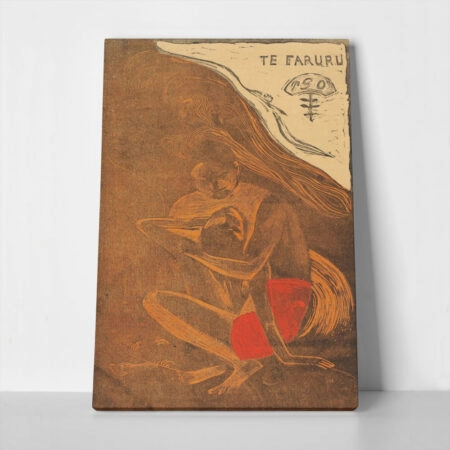 Πινακας σε καμβά PAUL GAUGUIN - THEY ARE MAKING LOVE HERE - Paul Gauguin
