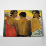Πινακας σε καμβά PAUL GAUGUIN - THREE TAHITIANS