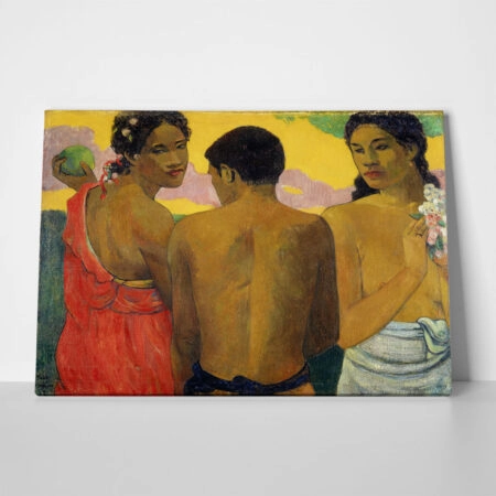 Πινακας σε καμβά PAUL GAUGUIN - THREE TAHITIANS - Paul Gauguin
