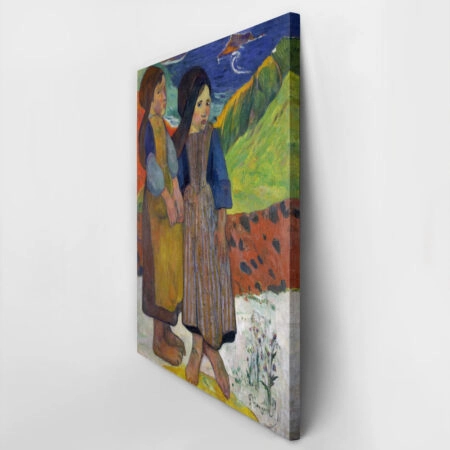Πινακας σε καμβά PAUL GAUGUIN - TWO BRETON GIRLS BY THE SEA - Paul Gauguin Sticky 2