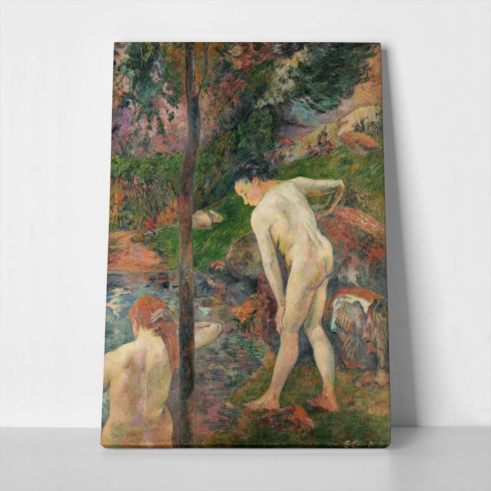 Πινακας σε καμβά PAUL GAUGUIN - TWO GIRLS BATHING