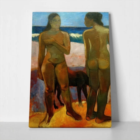 Πινακας σε καμβά PAUL GAUGUIN - TWO TAHITIAN WOMEN ON THE BEACH - Paul Gauguin