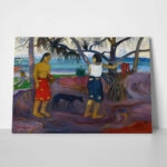 Πινακας σε καμβά PAUL GAUGUIN - UNDER THE PANDANUS