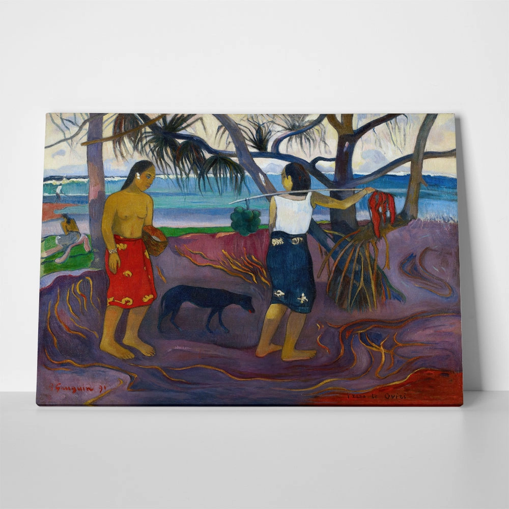 Πινακας σε καμβά PAUL GAUGUIN - UNDER THE PANDANUS