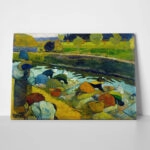 Πινακας σε καμβά PAUL GAUGUIN - WASHERWOMEN AT THE ROUBINE DU ROI CANA