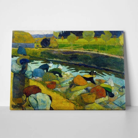 Πινακας σε καμβά PAUL GAUGUIN - WASHERWOMEN AT THE ROUBINE DU ROI CANA - Paul Gauguin