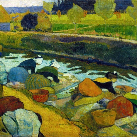 Πινακας σε καμβά PAUL GAUGUIN - WASHERWOMEN AT THE ROUBINE DU ROI CANA - Paul Gauguin Sticky 5