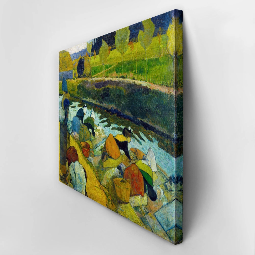 Πινακας σε καμβά PAUL GAUGUIN - WASHERWOMEN AT THE ROUBINE DU ROI CANA