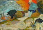 Πινακας σε καμβά PAUL GAUGUIN - WASHERWOMEN IN ARLES