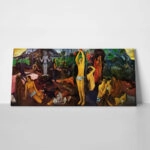 Πίνακας Πανοραμικός σε καμβά PAUL GAUGUIN - WHERE DO WE COME FROM