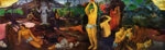 Πίνακας Πανοραμικός σε καμβά PAUL GAUGUIN - WHERE DO WE COME FROM
