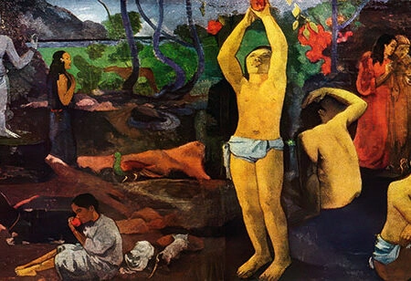 Πίνακας Πανοραμικός σε καμβά PAUL GAUGUIN - WHERE DO WE COME FROM - Paul Gauguin Sticky 5