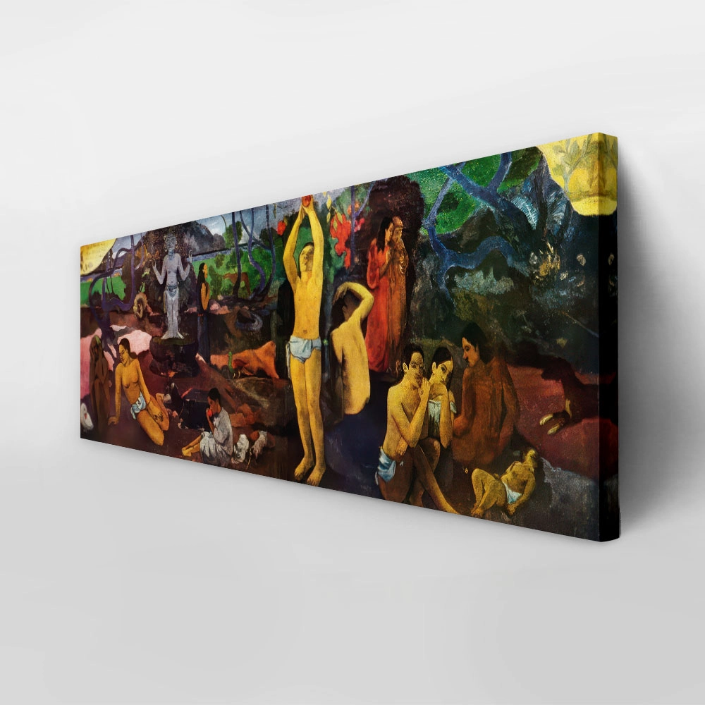 Πίνακας Πανοραμικός σε καμβά PAUL GAUGUIN - WHERE DO WE COME FROM