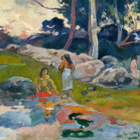 Πινακας σε καμβά PAUL GAUGUIN - WOMEN BY THE RIVERSIDE - Paul Gauguin Sticky 5