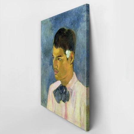 Πινακας σε καμβά PAUL GAUGUIN - YOUNG MAN WITH A FLOWER - Paul Gauguin Sticky 2