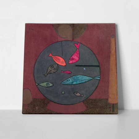 Πίνακας σε καμβά PAUL KLEE - AROUND THE FISH - Paul Klee