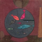 Πίνακας σε καμβά PAUL KLEE - AROUND THE FISH