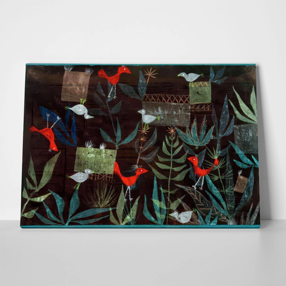 Πινακας σε καμβά PAUL KLEE - BIRD GARDEN