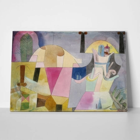 Πινακας σε καμβά PAUL KLEE - BLACK COLUMNS IN A LANDSCAPE - Paul Klee