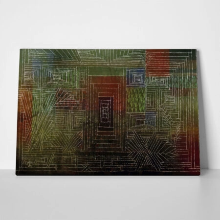 Πινακας σε καμβά PAUL KLEE - CASTLE TO BE BUILT IN THE WOODS - Paul Klee