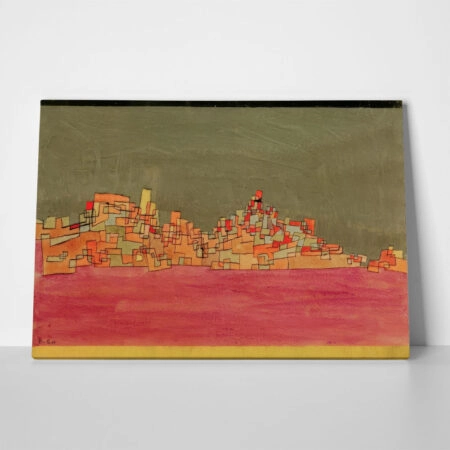 Πινακας σε καμβά PAUL KLEE - CITY ON TWO HILLS - Paul Klee