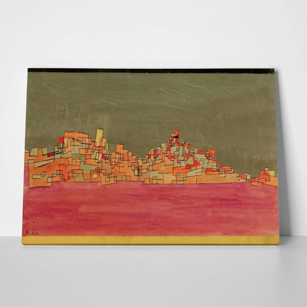 Πινακας σε καμβά PAUL KLEE - CITY ON TWO HILLS