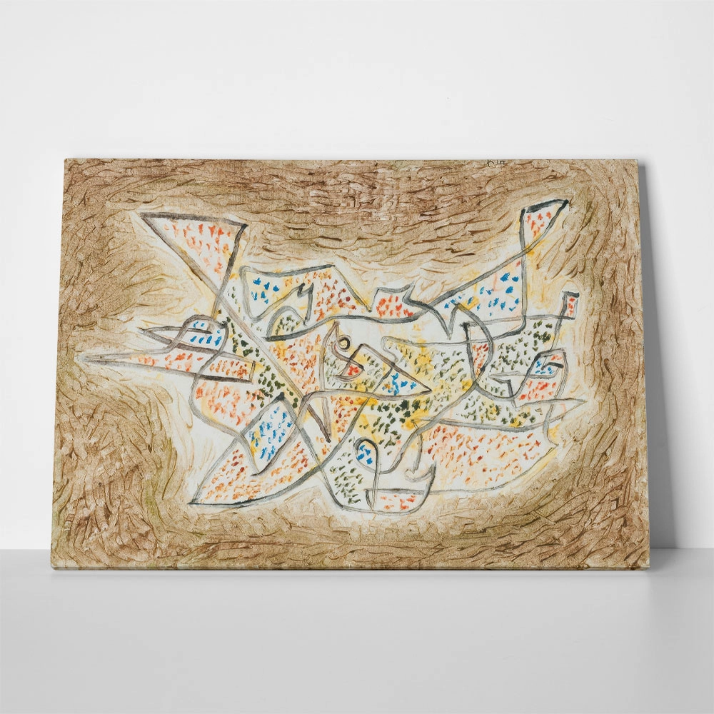 Πινακας σε καμβά PAUL KLEE - FRIENDLY MEANDERING