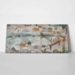 Πίνακας Πανοραμικός σε καμβά PAUL KLEE - IN THE REALM OF AIR