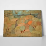 Πινακας σε καμβά PAUL KLEE - LANDSCAPE WITH DONKEYS