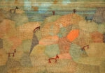 Πινακας σε καμβά PAUL KLEE - LANDSCAPE WITH DONKEYS