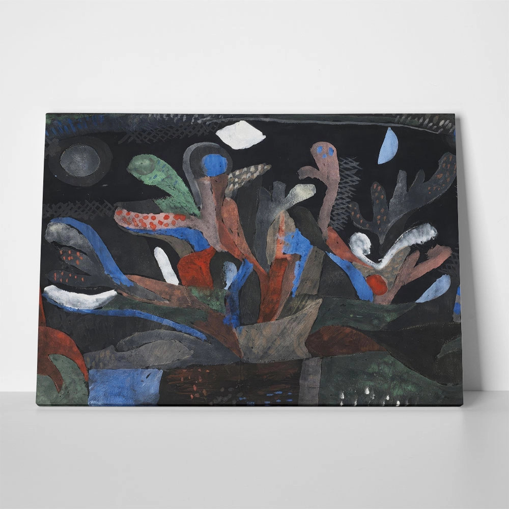 Πινακας σε καμβά PAUL KLEE - PICTURE OF A GARDEN IN DARK COLOURS