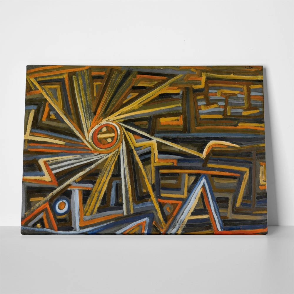 Πινακας σε καμβά PAUL KLEE - RADIATION AND ROTATION