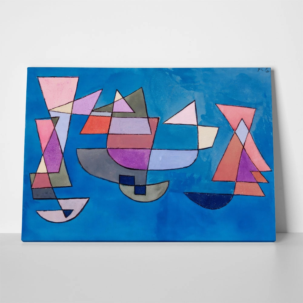 Πινακας σε καμβά PAUL KLEE - SAILING BOATS