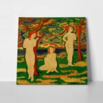 Πίνακας σε καμβά PAUL KLEE - THREE NUDES OUTDOORS