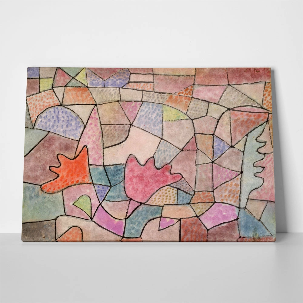 Πινακας σε καμβά PAUL KLEE - TWO RED FLOWERS