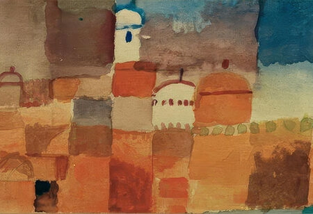Πίνακας Πανοραμικός σε καμβά PAUL KLEE - VIEW OF KAIROUAN - Paul Klee Sticky 5