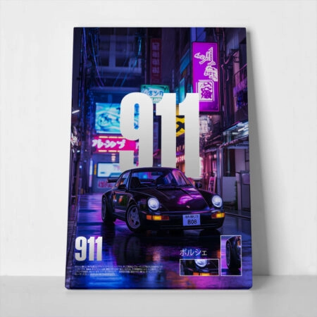 Πινακας σε καμβά PORSCHE 911 TOKYO DRIFT EDITON - Αυτοκινητα