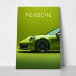 Πινακας σε καμβά PORSCHE GREEN