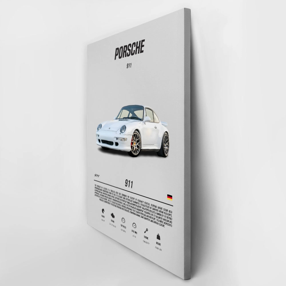 Πινακας σε καμβά PORSCHE MINIMAL SPECS