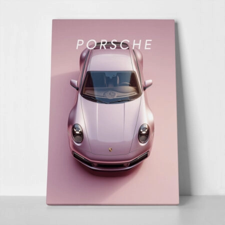Πινακας σε καμβά PORSCHE PINK - Αυτοκινητα