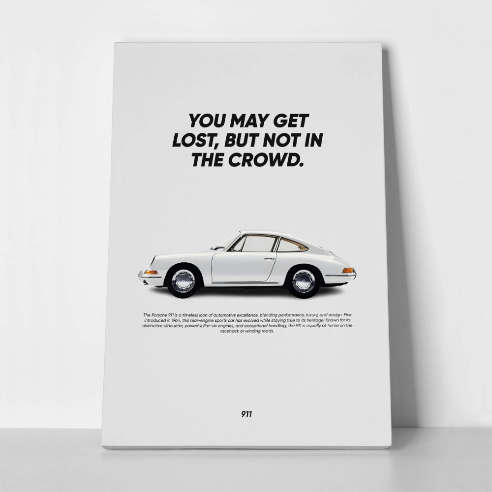 Πινακας σε καμβά PORSCHE QUOTE